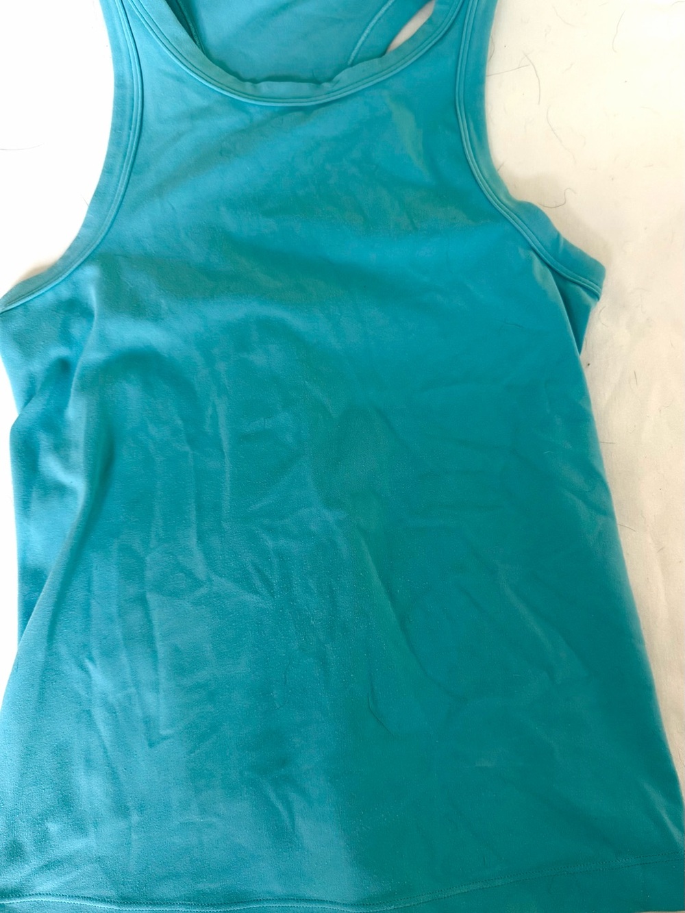 LULULEMON TEAL SIZE 2 Waist-Length Racerback Tank Top !!!